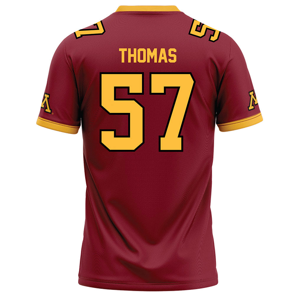 Minnesota - NCAA Football : Aaron Thomas - Maroon Football Jersey-1