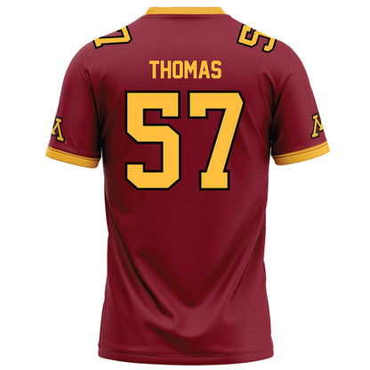 Minnesota - NCAA Football : Aaron Thomas - Maroon Football Jersey-1
