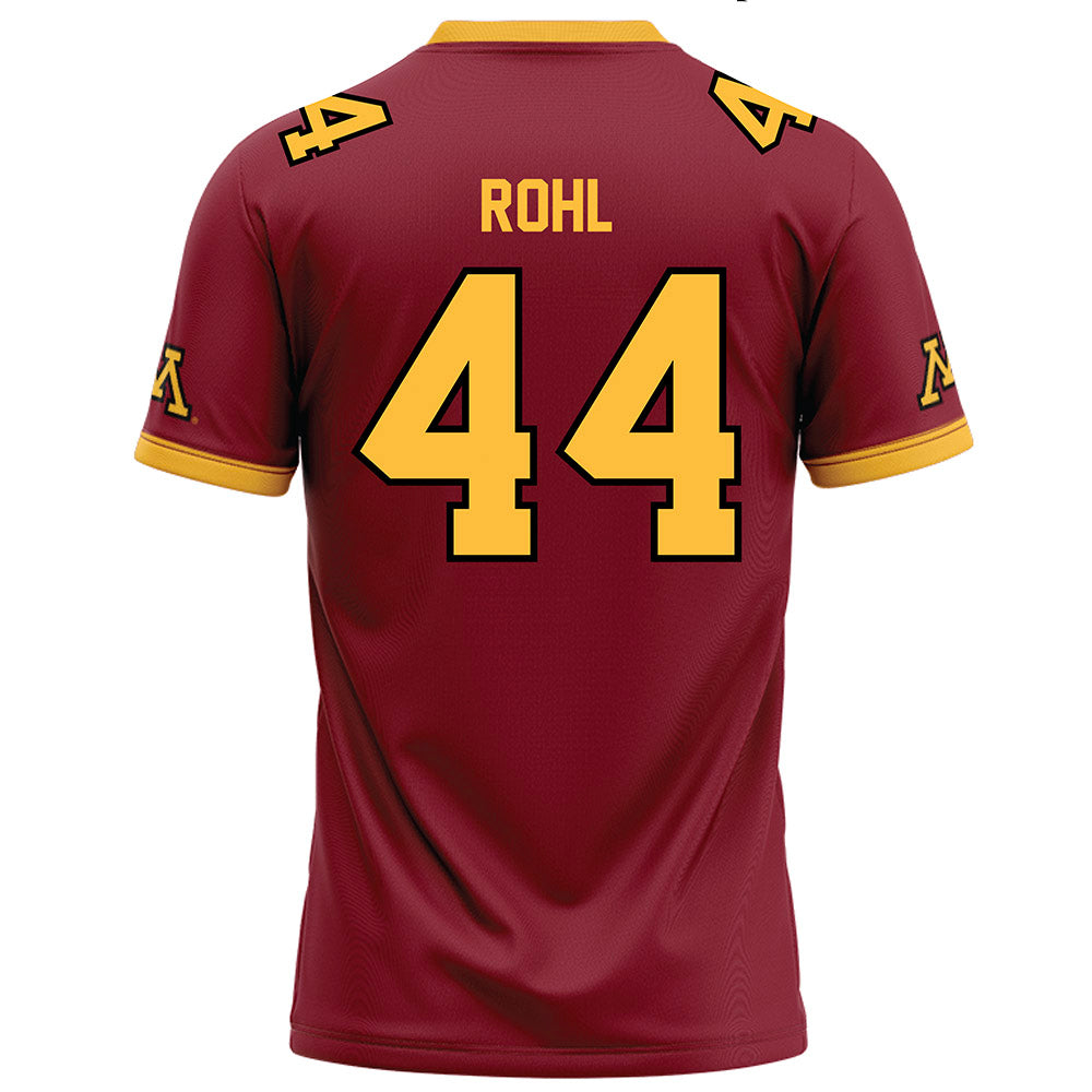 Minnesota - NCAA Football : George Rohl - Maroon Football Jersey-1