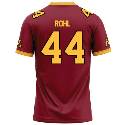 Minnesota - NCAA Football : George Rohl - Maroon Football Jersey-1