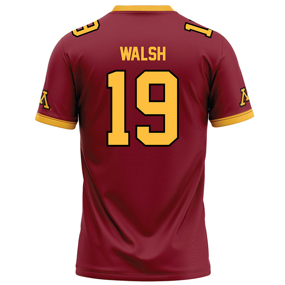 Minnesota - NCAA Football : Pierce Walsh - Maroon Football Jersey-1