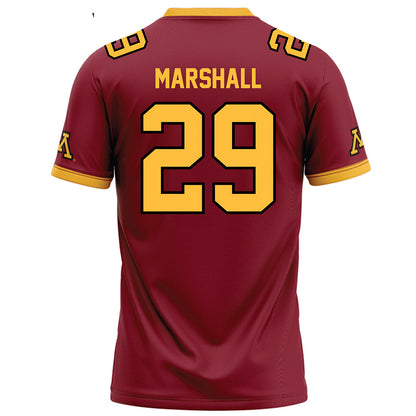 Minnesota - NCAA Football : Andrew Marshall - Maroon Football Jersey-1