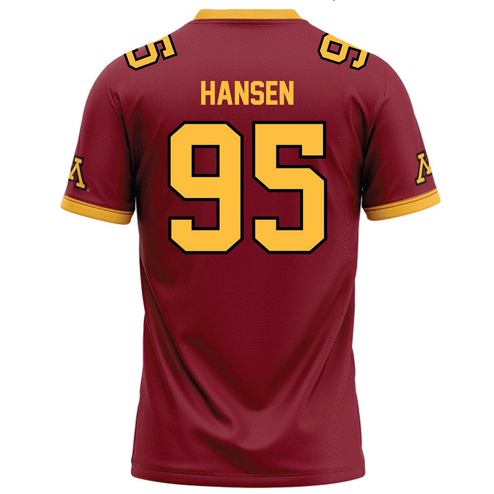 Minnesota - NCAA Football : Colin Hansen - Maroon Football Jersey-1