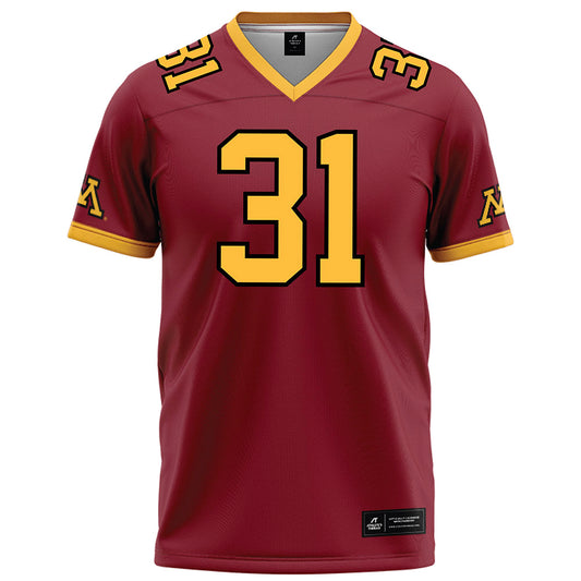 Minnesota - NCAA Football : Jordan Lampkins - Maroon Football Jersey-0