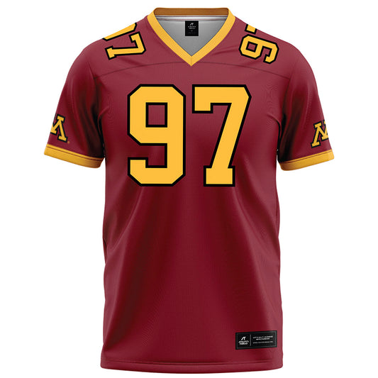 Minnesota - NCAA Football : Jeremiah Benson - Maroon Football Jersey-0