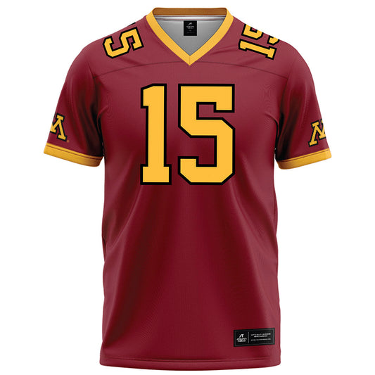 Minnesota - NCAA Football : Owen Lansu - Maroon Football Jersey-0