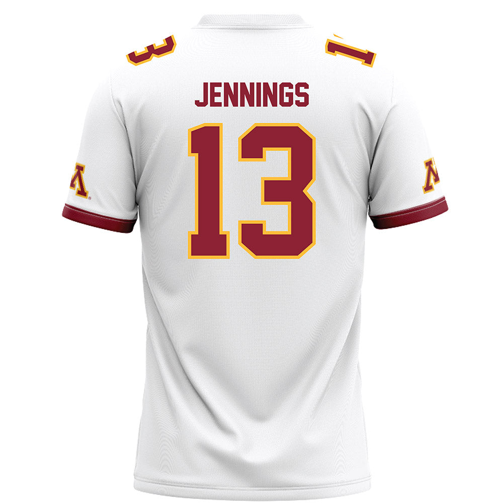 Minnesota - NCAA Football : Noah Jennings - White Football Jersey-1