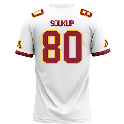 Minnesota - NCAA Football : Alan Soukup - White Football Jersey-1