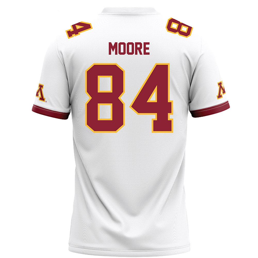 Minnesota - NCAA Football : Hayden Moore - White Football Jersey-1