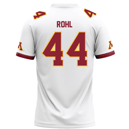 Minnesota - NCAA Football : George Rohl - White Football Jersey-1
