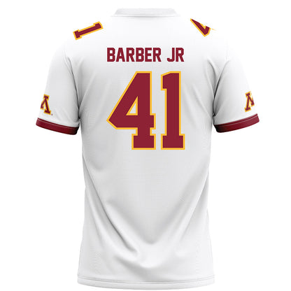 Minnesota - NCAA Football : Marion Barber Jr - White Football Jersey-1