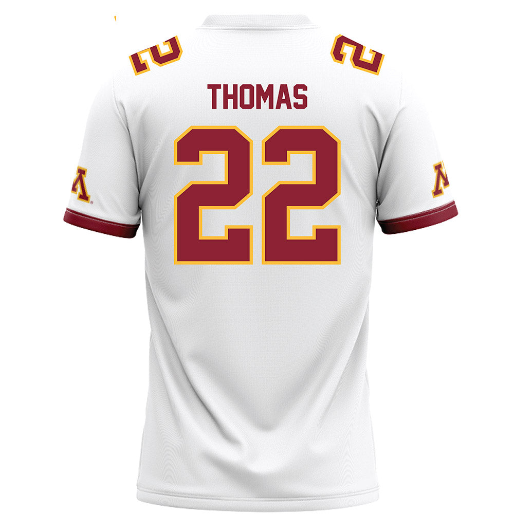 Minnesota - NCAA Football : Jaron Thomas - White Football Jersey-1