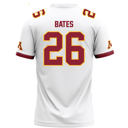 Minnesota - NCAA Football : Zeke Bates - White Football Jersey-1