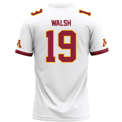 Minnesota - NCAA Football : Pierce Walsh - White Football Jersey-1