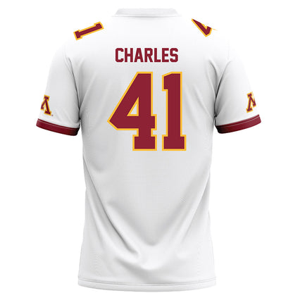 Minnesota - NCAA Football : Anthony Charles - White Football Jersey-1