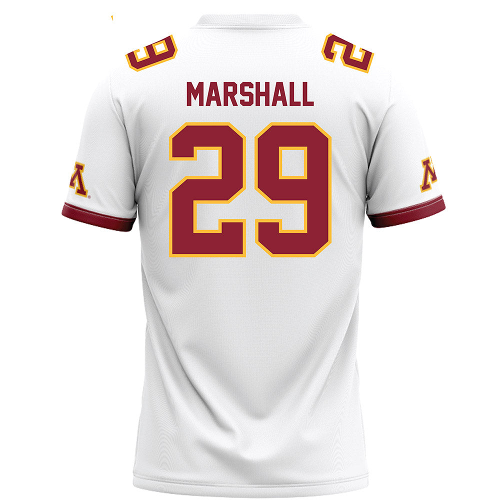 Minnesota - NCAA Football : Andrew Marshall - White Football Jersey-1