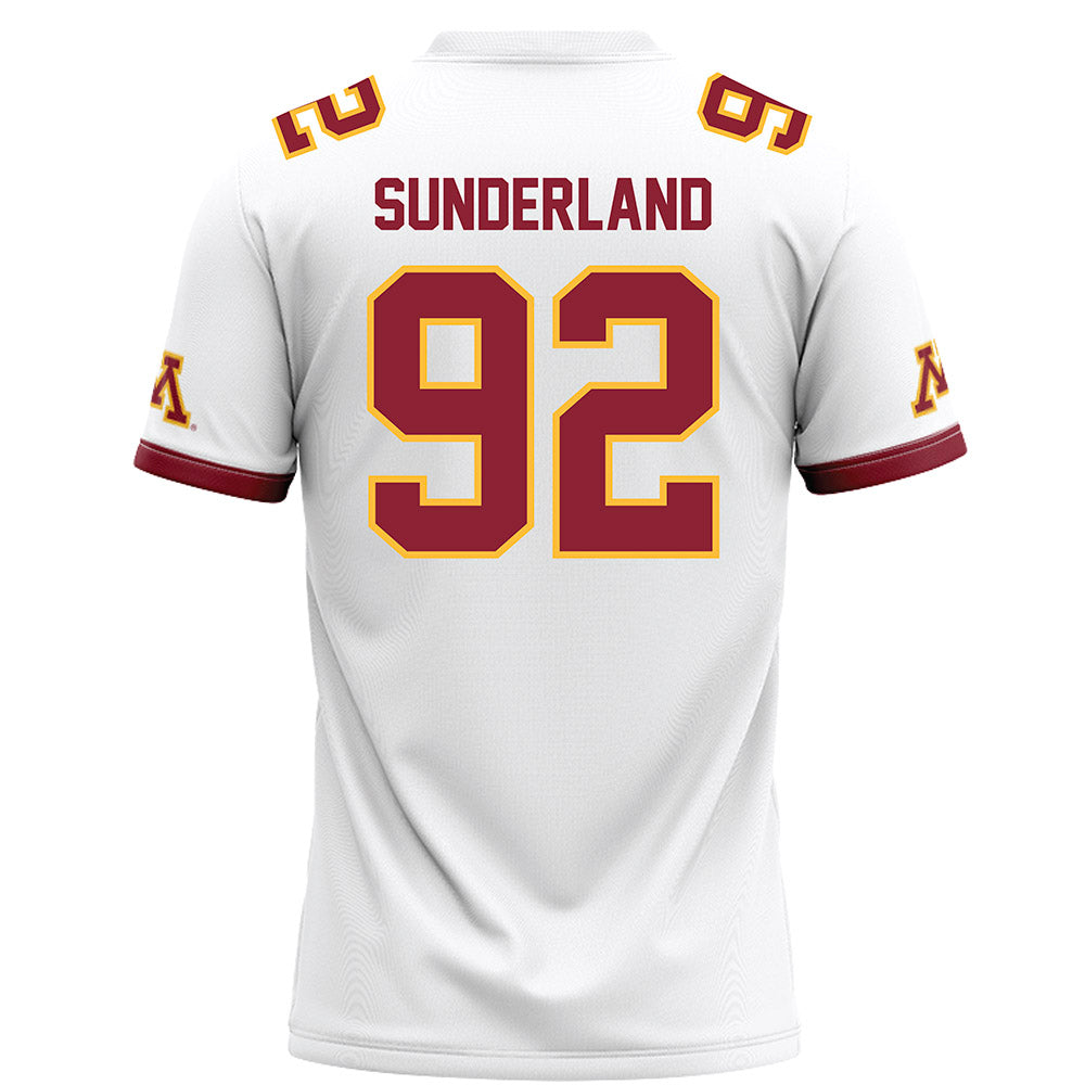 Minnesota - NCAA Football : Beckham Sunderland - White Football Jersey-1