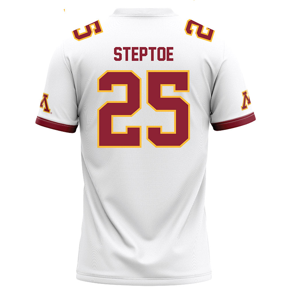 Minnesota - NCAA Football : Zion Steptoe - White Football Jersey-1