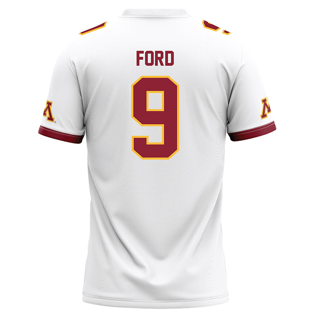 Minnesota - NCAA Football : Xavier Ford - White Football Jersey-1
