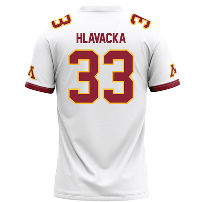 Minnesota - NCAA Football : Rhett Hlavacka - White Football Jersey-1