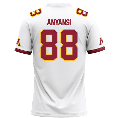 Minnesota - NCAA Football : Josiah Anyansi - White Football Jersey-1
