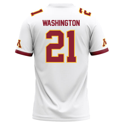 Minnesota - NCAA Football : Grant Washington - White Football Jersey-1
