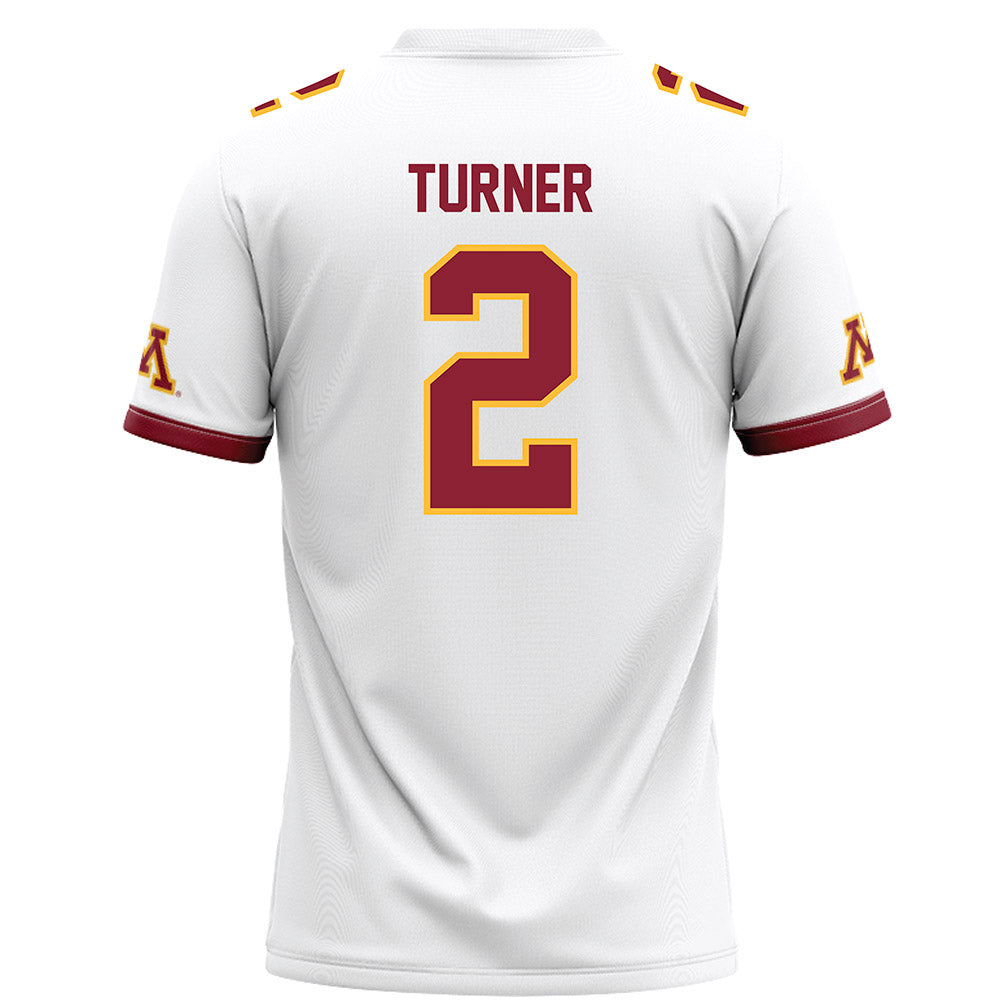 Minnesota - NCAA Football : A.J. Turner - White Football Jersey-1