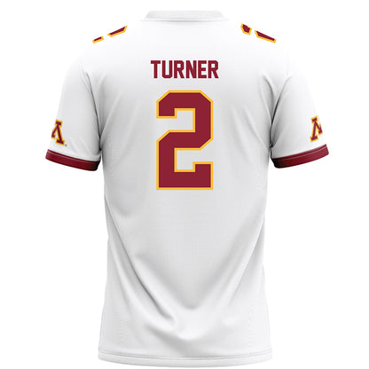 Minnesota - NCAA Football : A.J. Turner - White Football Jersey-1