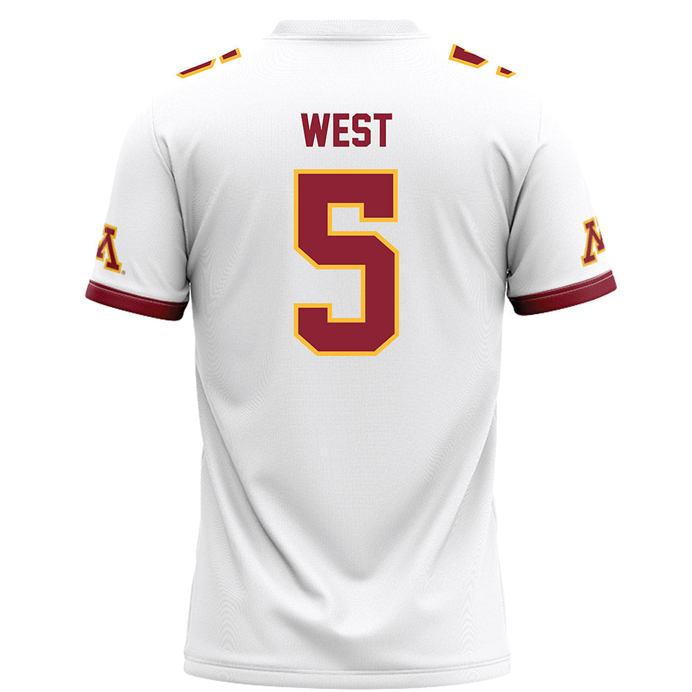 Minnesota - NCAA Football : Aydan West - White Football Jersey-1