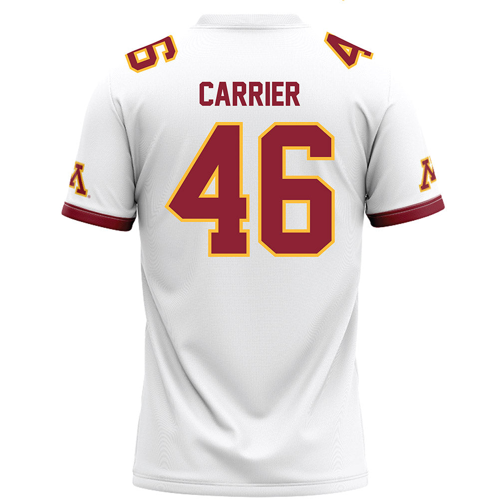 Minnesota - NCAA Football : Mason Carrier - White Football Jersey-1