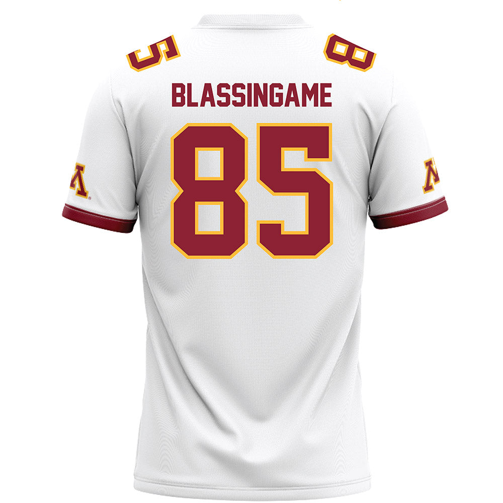 Minnesota - NCAA Football : Rico Blassingame - White Football Jersey-1