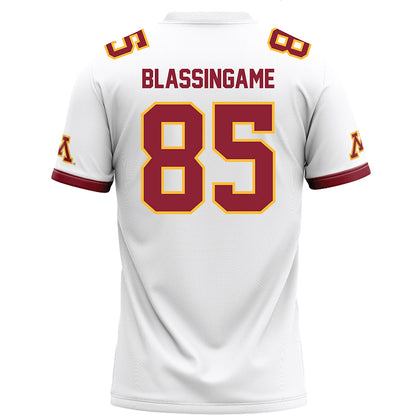 Minnesota - NCAA Football : Rico Blassingame - White Football Jersey-1
