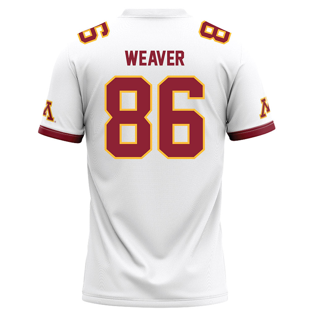 Minnesota - NCAA Football : Gabe Weaver - White Football Jersey-1