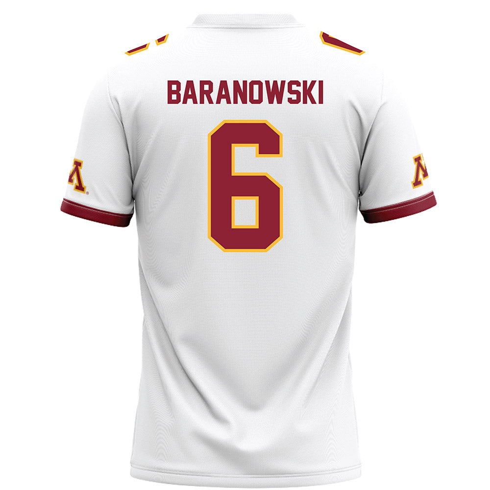 Minnesota - NCAA Football : Maverick Baranowski - White Football Jersey-1