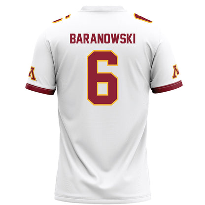 Minnesota - NCAA Football : Maverick Baranowski - White Football Jersey-1