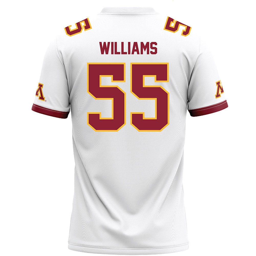 Minnesota - NCAA Football : Jerome Williams - White Football Jersey-1