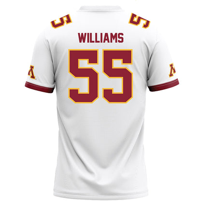 Minnesota - NCAA Football : Jerome Williams - White Football Jersey-1