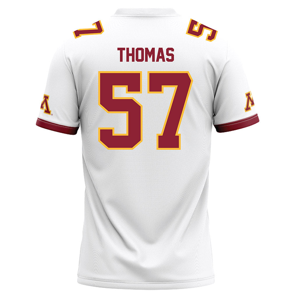Minnesota - NCAA Football : Aaron Thomas - White Football Jersey-1