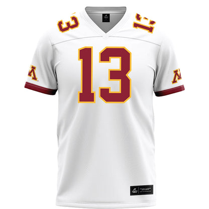 Minnesota - NCAA Football : Mike Gerald - White Football Jersey-0