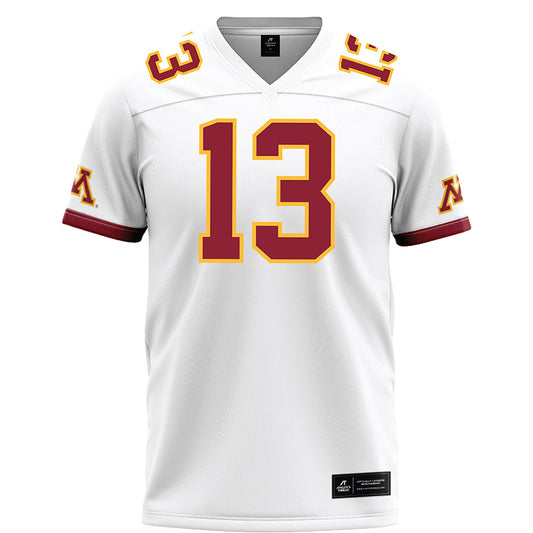 Minnesota - NCAA Football : Mike Gerald - White Football Jersey-0