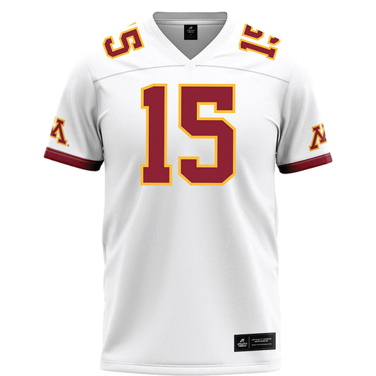 Minnesota - NCAA Football : Owen Lansu - White Football Jersey-0