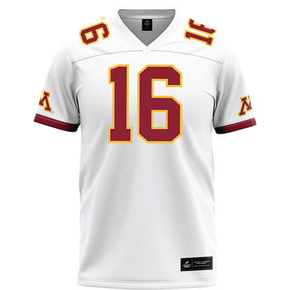 Minnesota - NCAA Football : Brady Palmer - White Football Jersey-0
