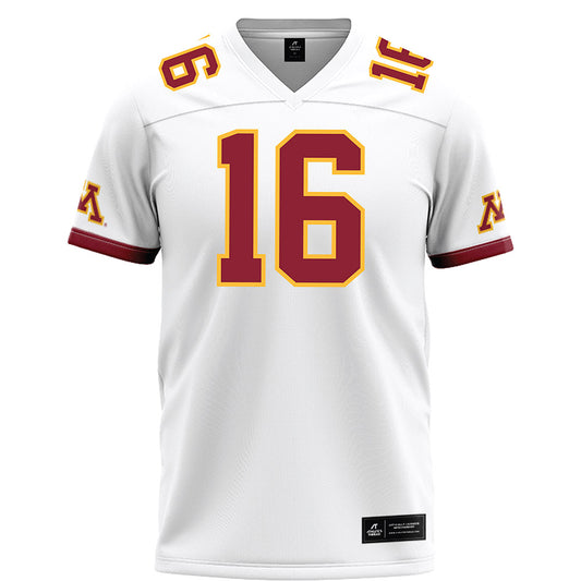 Minnesota - NCAA Football : Brady Palmer - White Football Jersey-0