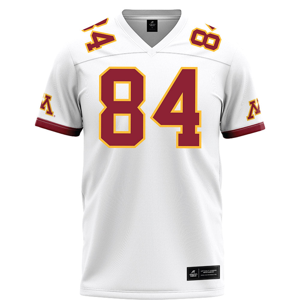 Minnesota - NCAA Football : Hayden Moore - White Football Jersey-0