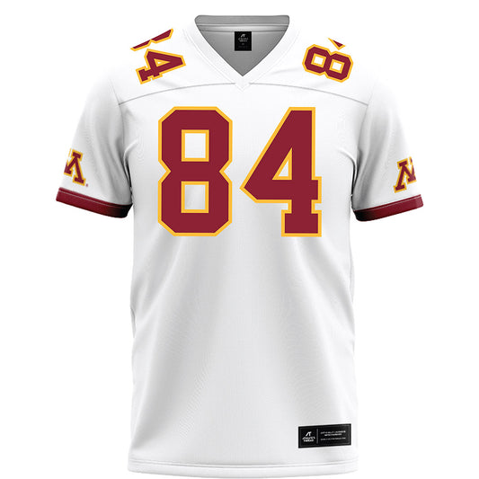 Minnesota - NCAA Football : Hayden Moore - White Football Jersey-0