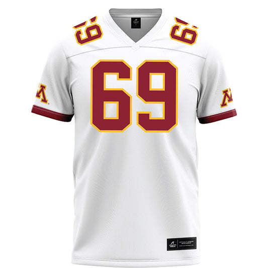 Minnesota - NCAA Football : Gavin Meier - White Football Jersey-0
