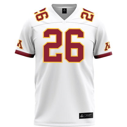 Minnesota - NCAA Football : Elisha West - White Football Jersey-0