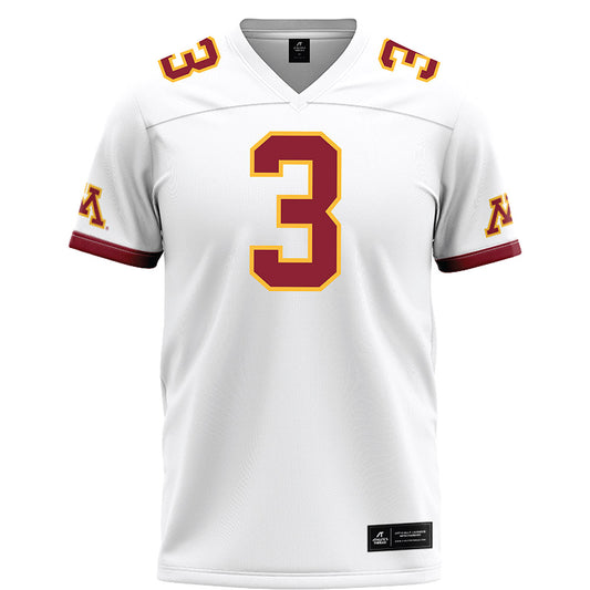 Minnesota - NCAA Football : Perry Thompson - White Football Jersey-0