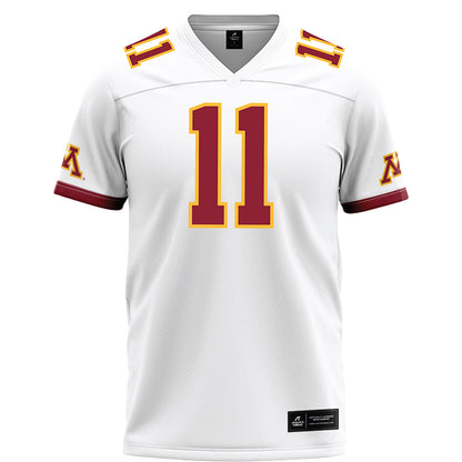 Minnesota - NCAA Football : Karter Menz - White Football Jersey-0