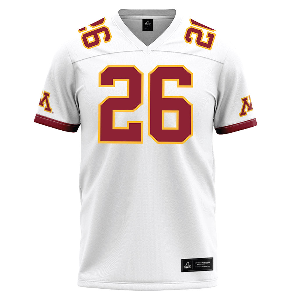 Minnesota - NCAA Football : Zeke Bates - White Football Jersey-0